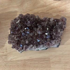 Large Amethyst Cacoxenite Crystal Cluster Display - Reiki- Meditation-Decor